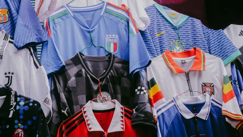 Raconter ce que disent les maillots d’époque sur l’histoire des clubs.